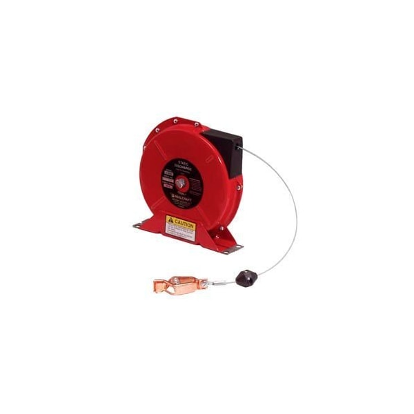 Reelcraft Reelcraft G3050N 50' Static Discharge Grounding Reel Spring Retractable w/ Nylon Coated Cable G 3050 N - main